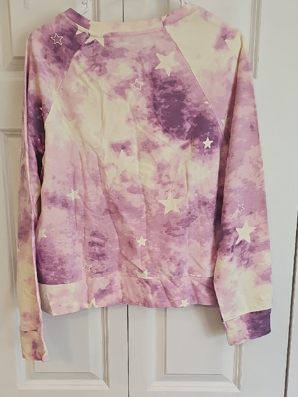 Wildfox Purple and Cream Star Tie-Dye Pullover - Picture 6 of 6